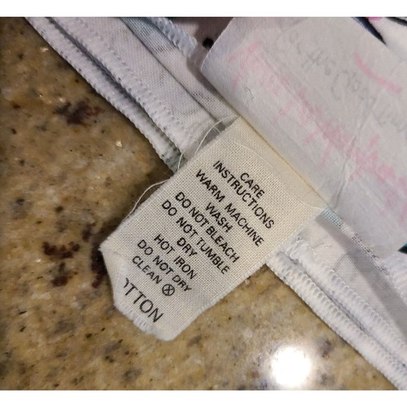 VIVA LA WOMBAT Vintage 90's 2 Napkins 17" Pink Blue Gray Koalas - Picture 3 of 8